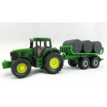 Siku 1632 - John Deere 7530 Tractor with Bale Trailer - Scale 1:72 - New Item 2022