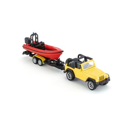 Siku 1658 - Jeep Wrangler with Boat - Scale 1:55