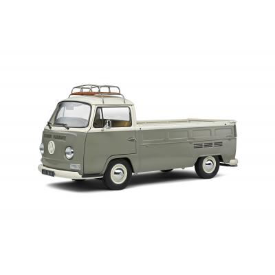 Solido S1809402 1968 VW Volkswagen T2 Pick Up Grey White - Scale 1:18 