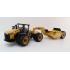 SpecCast Set - Mobile Track Solutions MTS 3630 Switchback Articulating 4WD Tractor & 33-38XL Towed Scraper - 1:50