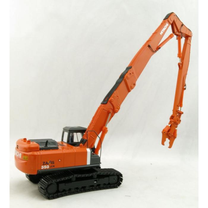 Hitachi Zaxis 350lc demolition excavator with crusher and 2 piece boom 1/50 