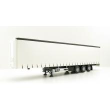 Tekno 21537 White Curtainside Trailer By Lion Toys - Scale 1:50