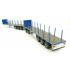 Tekno 74557 Australian Double Flatbed Trailer Set with Dolly Blue Scale 1:50