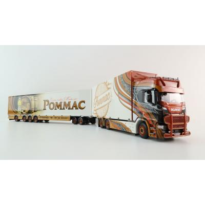 Tekno 75115 - Scania NG S Highline Sweden Combo with Trailer - Ristimaa Pommac - Scale 1:50
