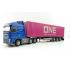 Tekno 76194 - Volvo FH04 Globetrotter 6x2 with 40ft Container One - Contrans - Scale 1:50