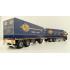 Tekno 81222 - Volvo FH12 Globetrotter Rigid Truck with Trailer Curtainside - Borge Moller ASG - Scale 1:50