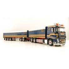 Tekno 81837 Volvo FH04 Globetrotter 6x2 Truck with Trailer Sweden Combo - HTN - Scale 1:50