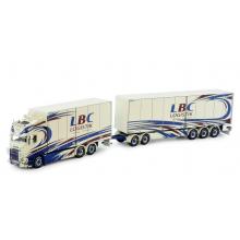 Tekno 82811 - Scania NG R Truck with Trailer Sweden Combo - LBC Karlskoga - Scale 1:50