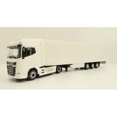 Tekno 83515 - DAF XG+ Truck with Semi 3-axle Reefer Trailer White - Scale 1:87