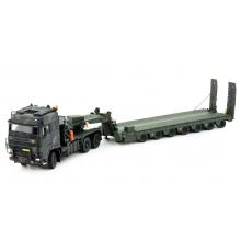 Tekno 84976 - DAF Military Tropco Pantser 6x4 Truck with 7 axle Low Loader - Scale 1:50