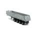 Tekno Parts 84063 4-axle Semi Tipper Trailer Model Kit - Scale 1:50