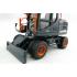 Universal Hobbies UH8138 Doosan DX160W Wheeled Hydraulic Excavator Limited Black Edition - Scale 1:50