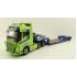 WSI 01-3752 Volvo FH5 Globetrotter XL 6X2 Tag Axle Truck 2 Axle Low Loader - Nordic Crane - Scale 1:50