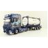 WSI 01-4000 Scania S Highline CS20H 4x2 Truck with 3-Axle Container Trailer & 20 ft Tank Container - Ingo Dinges - Scale 1:50