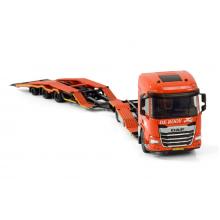 WSI 01-4196 DAF XD SH with Top Lights 4x2 Rigid Truck Transporter Truck & Trailer - De Rooy - Scale 1:50