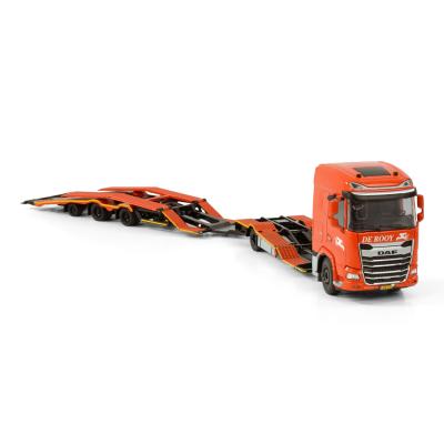 WSI 01-4197 DAF XG SH Rigid Truck Transporter Truck and Trailer - De Rooy - Scale 1:50