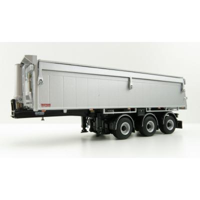 WSI 03-1003 - Bulthuis Asphalt and Sand 3-Axle Alu Kipper Steerable Trailer - Scale 1:50