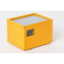 WSI 04-1008 10ft Ballast Office Container - Yellow Trailer Load 1:50 Scale