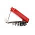 WSI 04-1154 2-Axle Langendorf Half Pipe Tipper Trailer Red - Scale 1:50