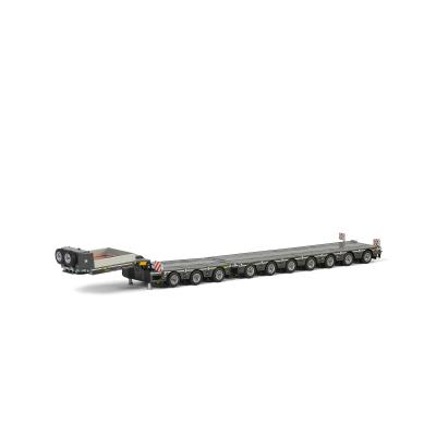WSI 04-2032 Low Loader 7 Axle + Dolly 3 Axle Broshuis extendable Heavy Haulage Trailer - Scale 1:50