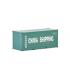 WSI 04-2036 China Shipping 20 ft Shipping Container  - Scale 1:50