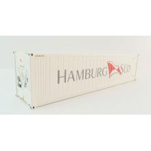 WSI 04-2198 Hamburg Sud 40 ft Reefer Thermoking Shipping Container - Scale 1:50