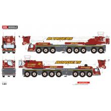 WSI 51-2128 - Liebherr LTM 1650-8.1  8-axle Mobile Crane Borger Cranes New Release 2023 - Scale 1:50