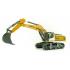 WSI 64-2002 - Liebherr R970 SME Tracked Excavator Yellow New Version - Scale 1:50