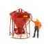 Weiss Brothers WBR002-1901 - Garbro Concrete Bucket - Round Gate - Red - Scale 1:50