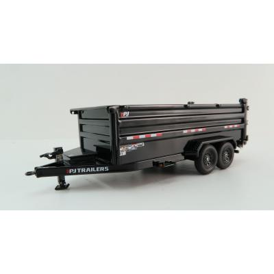 Weiss Brothers WBR035-1400 PJ Dump DM Trailer - Black - Scale 1:50