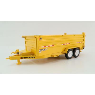 Weiss Brothers WBR035-1403 PJ Dump DM Trailer - Yellow - Scale 1:50