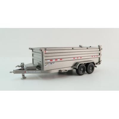 Weiss Brothers WBR035-1404 PJ Dump DM Trailer - Silver - Scale 1:50