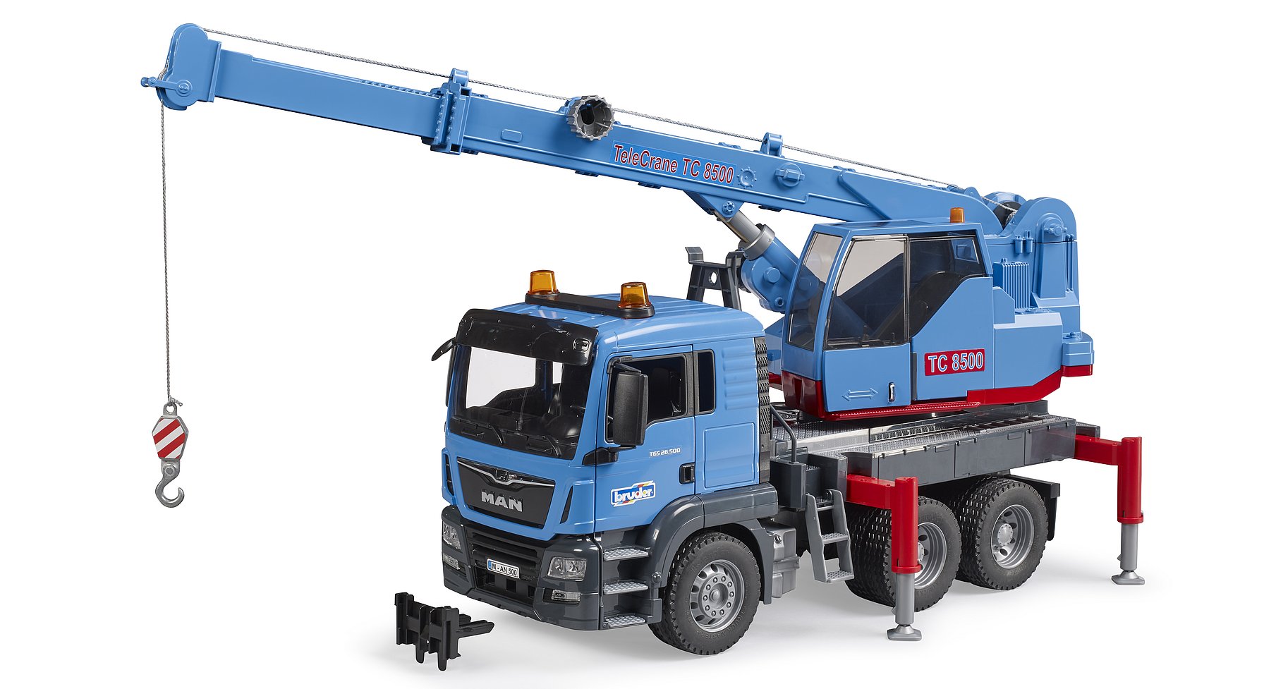 Product Image - Bruder 03771 MAN TGS Crane Truck with Light and Sound - New 2023 - Scale 1:16