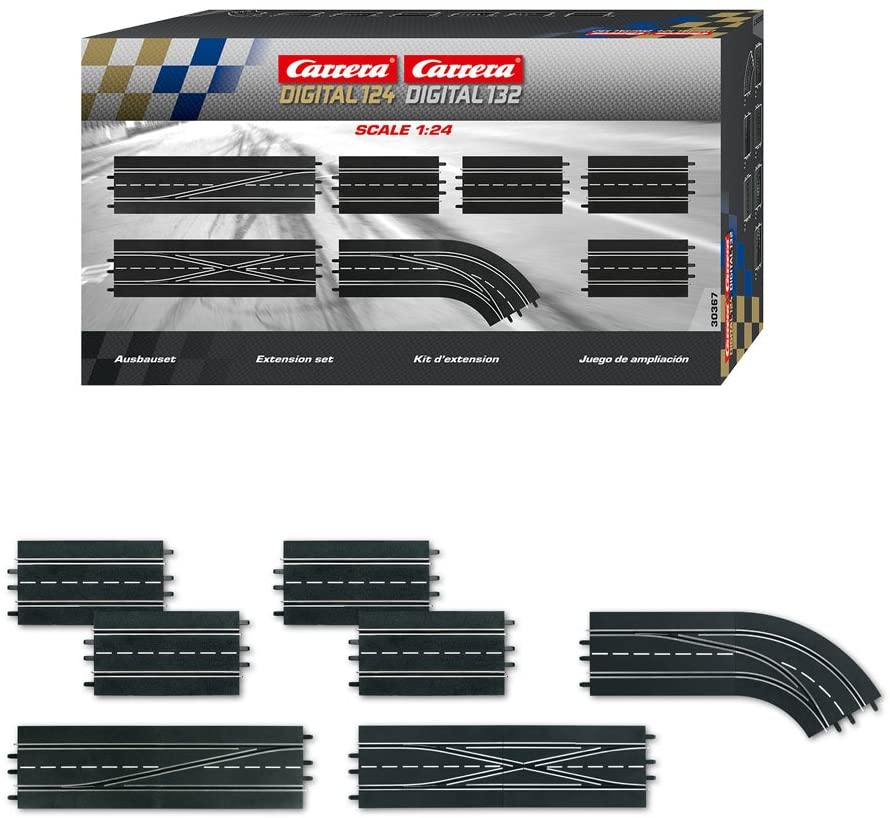 Product Image - Carrera 30367 Digital 1:24 1:32 Track Extension Set Change Lanes 7 pieces