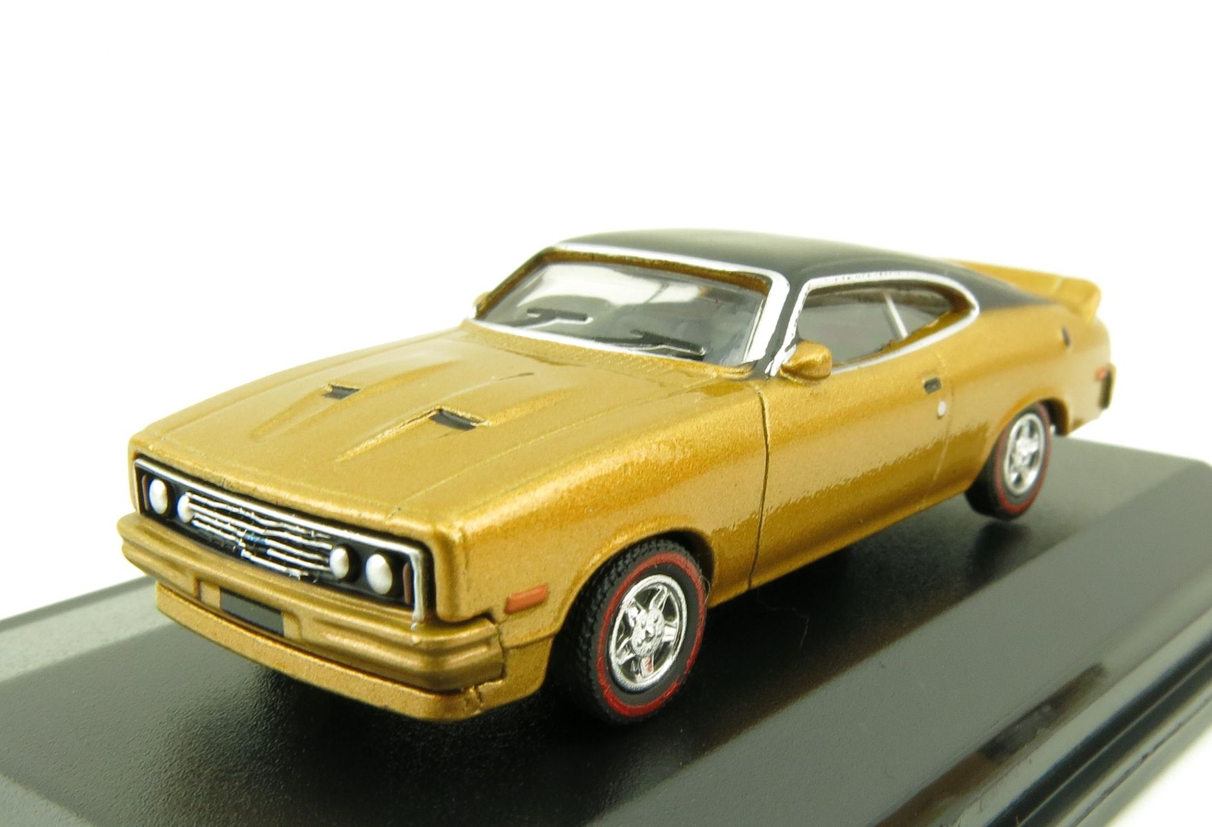 Product Image - Road Ragers - Australian 1979 Ford XC GS Falcon Coupe Muscle Car - Gold Dust - H0 Scale 1:87