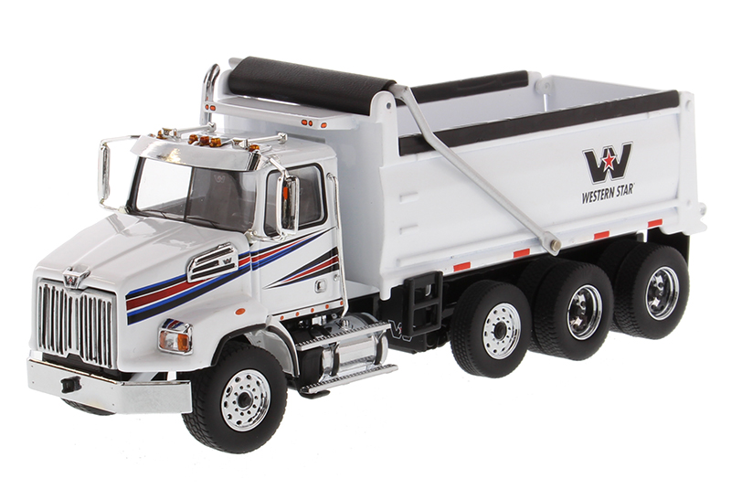 Product Image - Diecast Masters 71034 - Western Star 4700 SB Dump truck White - Scale 1:50