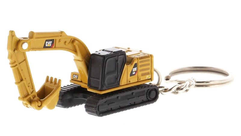 Product Image - Diecast Masters 85981 - Caterpillar Cat Micro 320 Hydraulic Excavator Key Chain Ring 