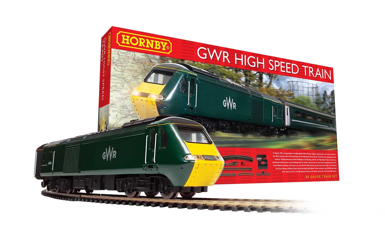 Product Image - HORNBY R1230S GWR Class 43 High Speed Train Starter Set - OO GAUGE DCC READY