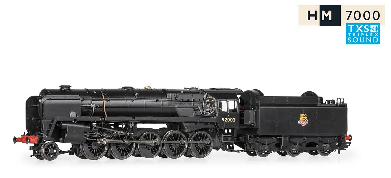 Product Image - Hornby R30132TXS BR Class 9F 2-10-0 Steam Locomotive 92002 Digital sound fitted - Era 4