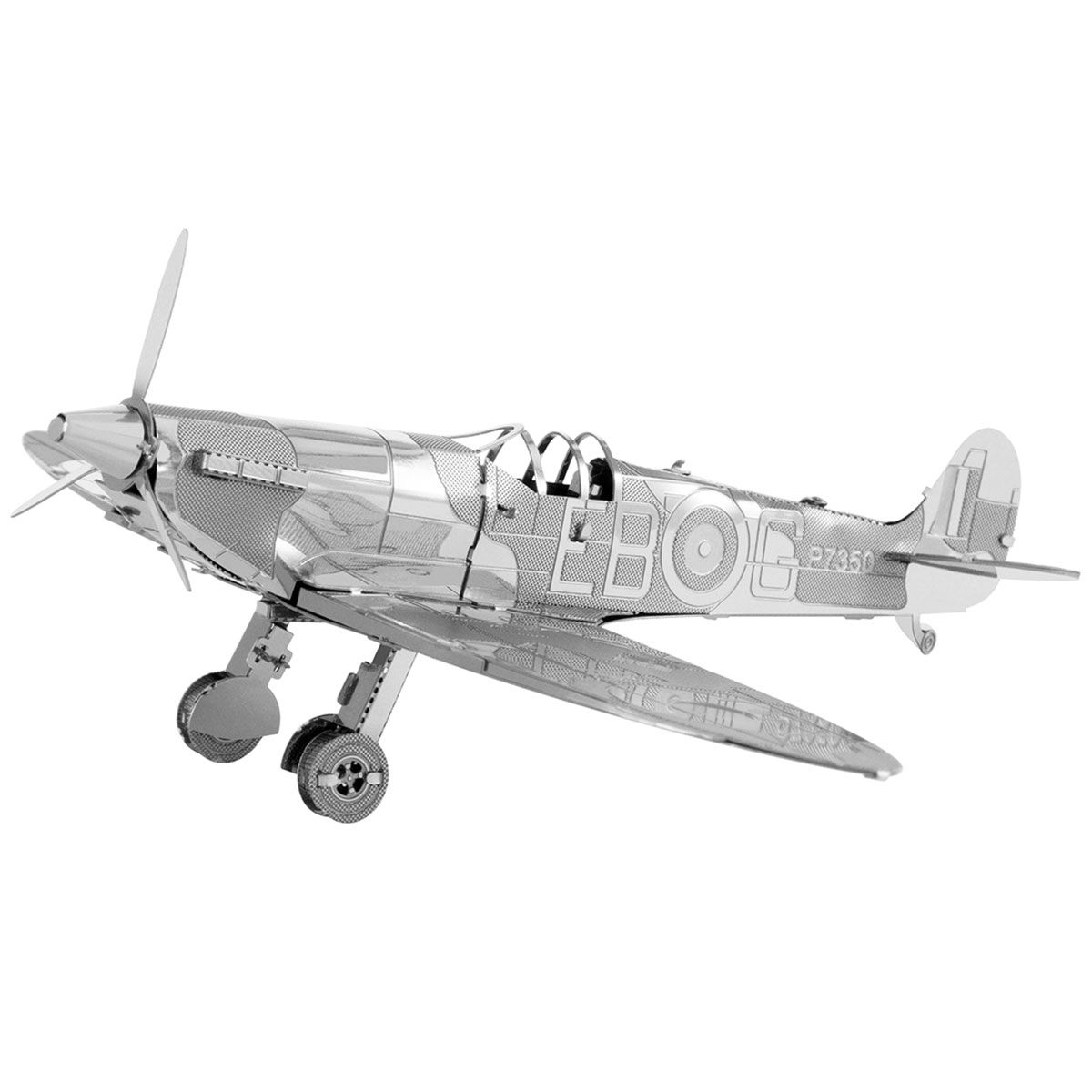 Product Image - Metal Earth 3D Laser Cut Model British Supermarine Spitfire Fighter plane WWII