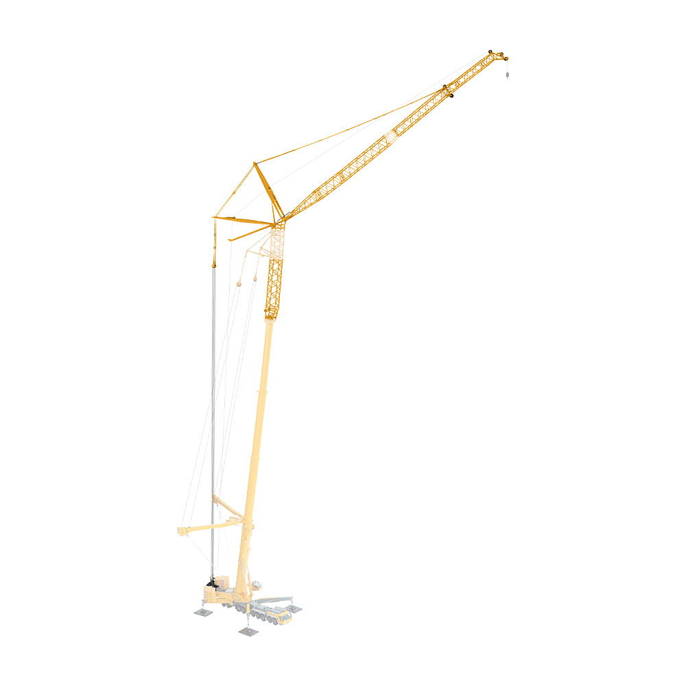 Product Image - NZG 7322 LIEBHERR LTM11200-9.1 Lattice Jib extension Set 54m Yellow V2  - Scale 1:50