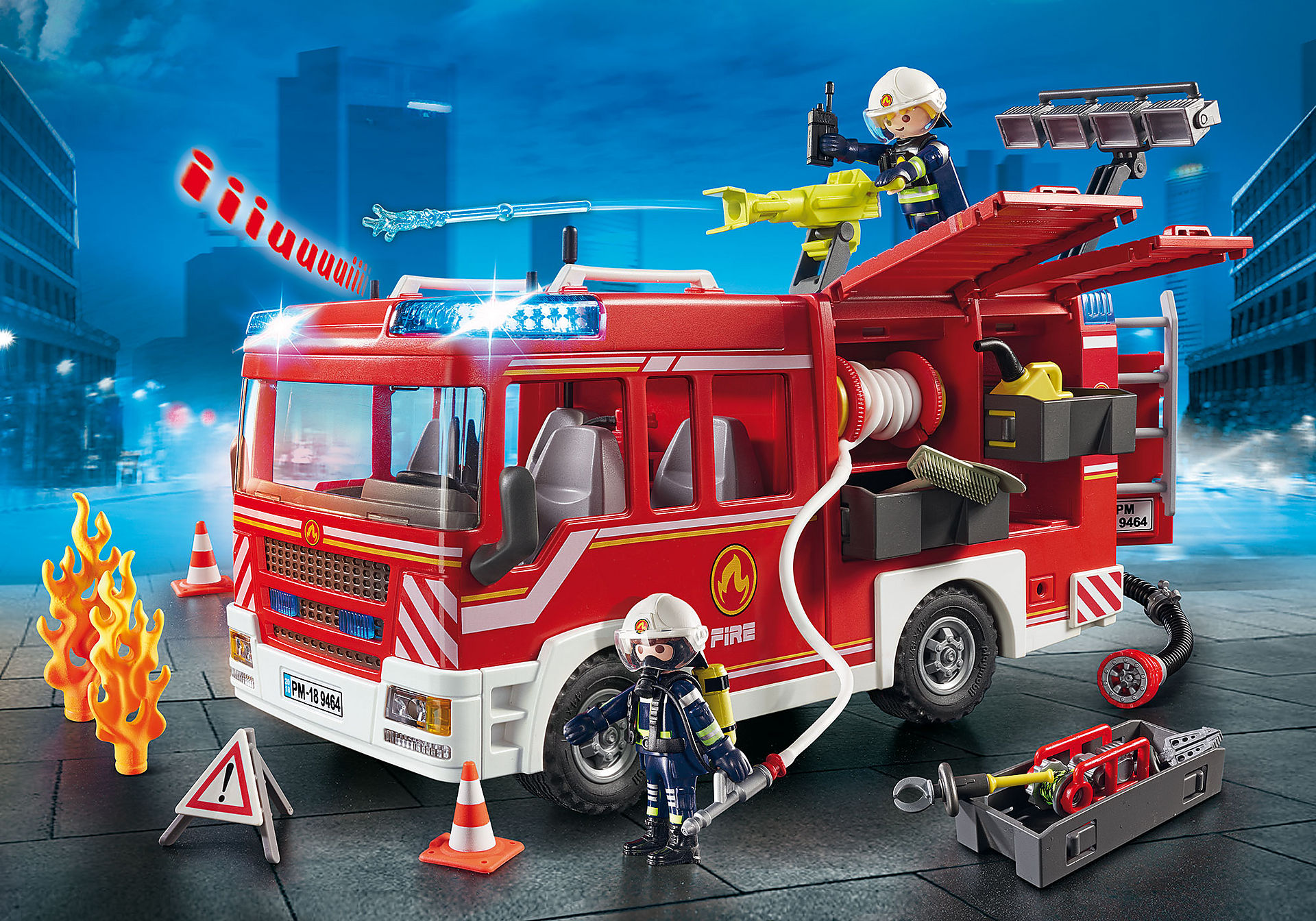 playmobil city action fire truck