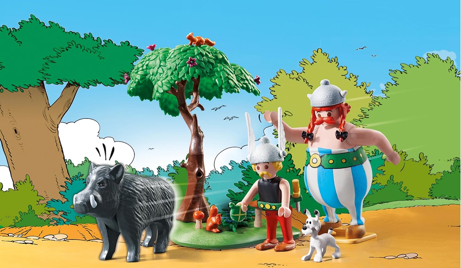 Product Image - Playmobil 71160 - Wild Boar Hunting - Asterix