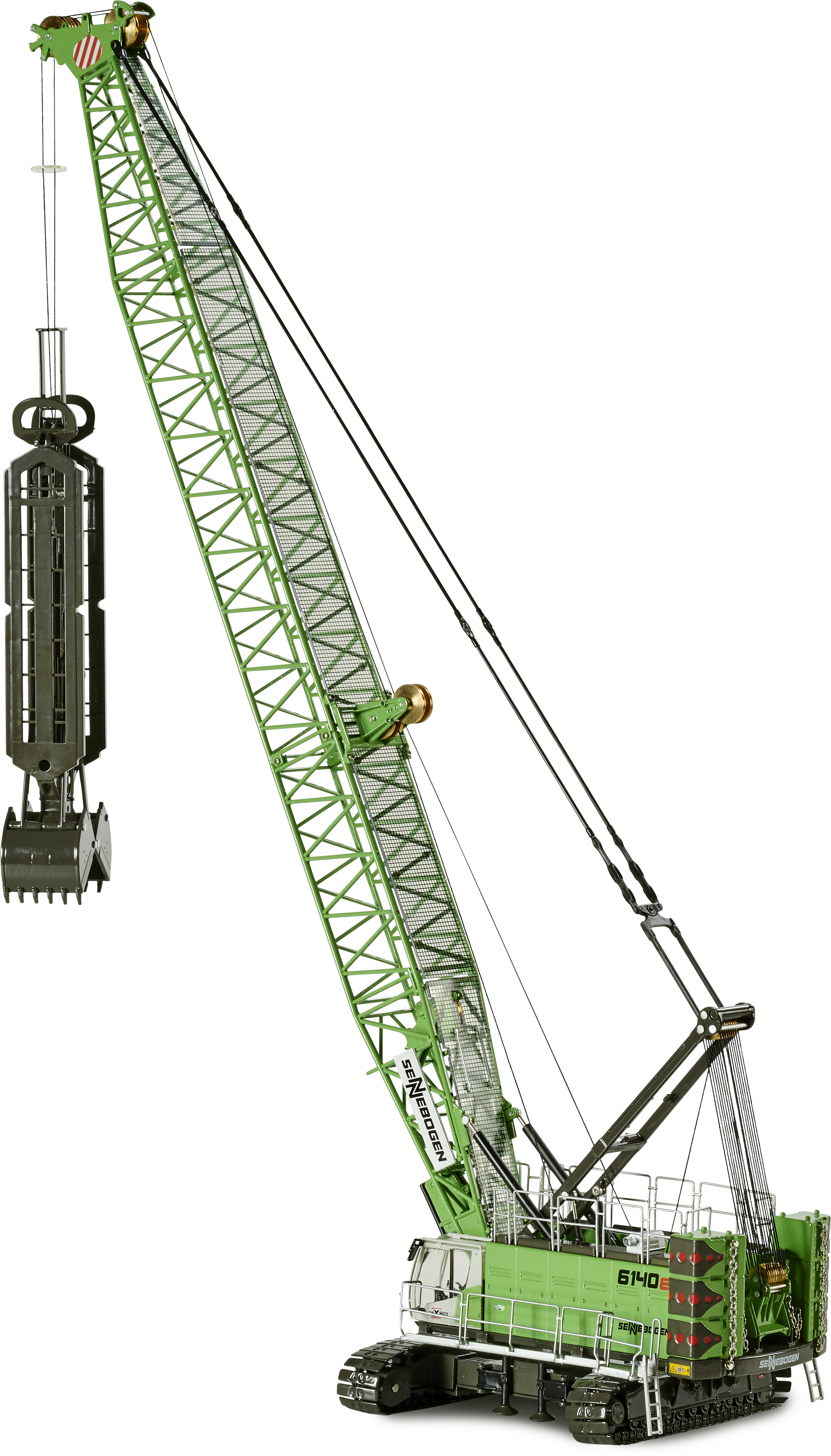 Product Image - ROS 299242 SENNEBOGEN Heavy Duty Crawler Crane 6140 HD with Diaphragm Wall Grab  - Scale 1:50