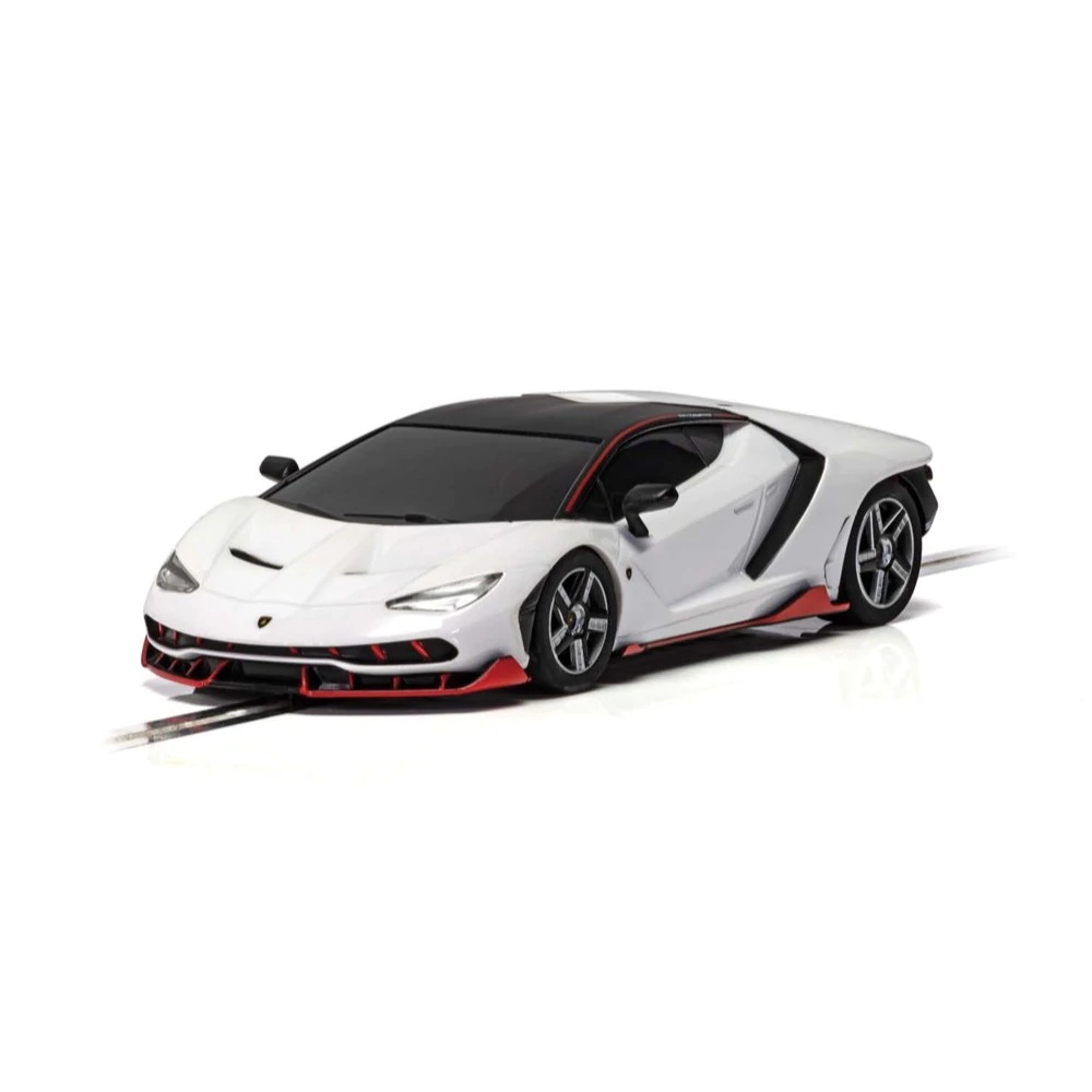 Product Image - Scalextric C4087 - Lamborghini Centenario - White Slot Car 1:32 Scale