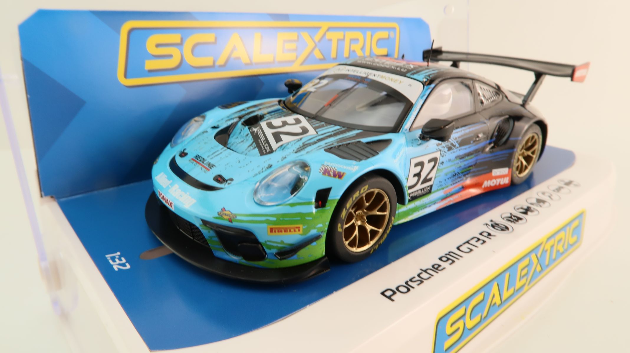 Product Image - Scalextric C4460 Porsche 911 GT3 R Redline Racing Spa 2022 Slot Car 1:32 Scale