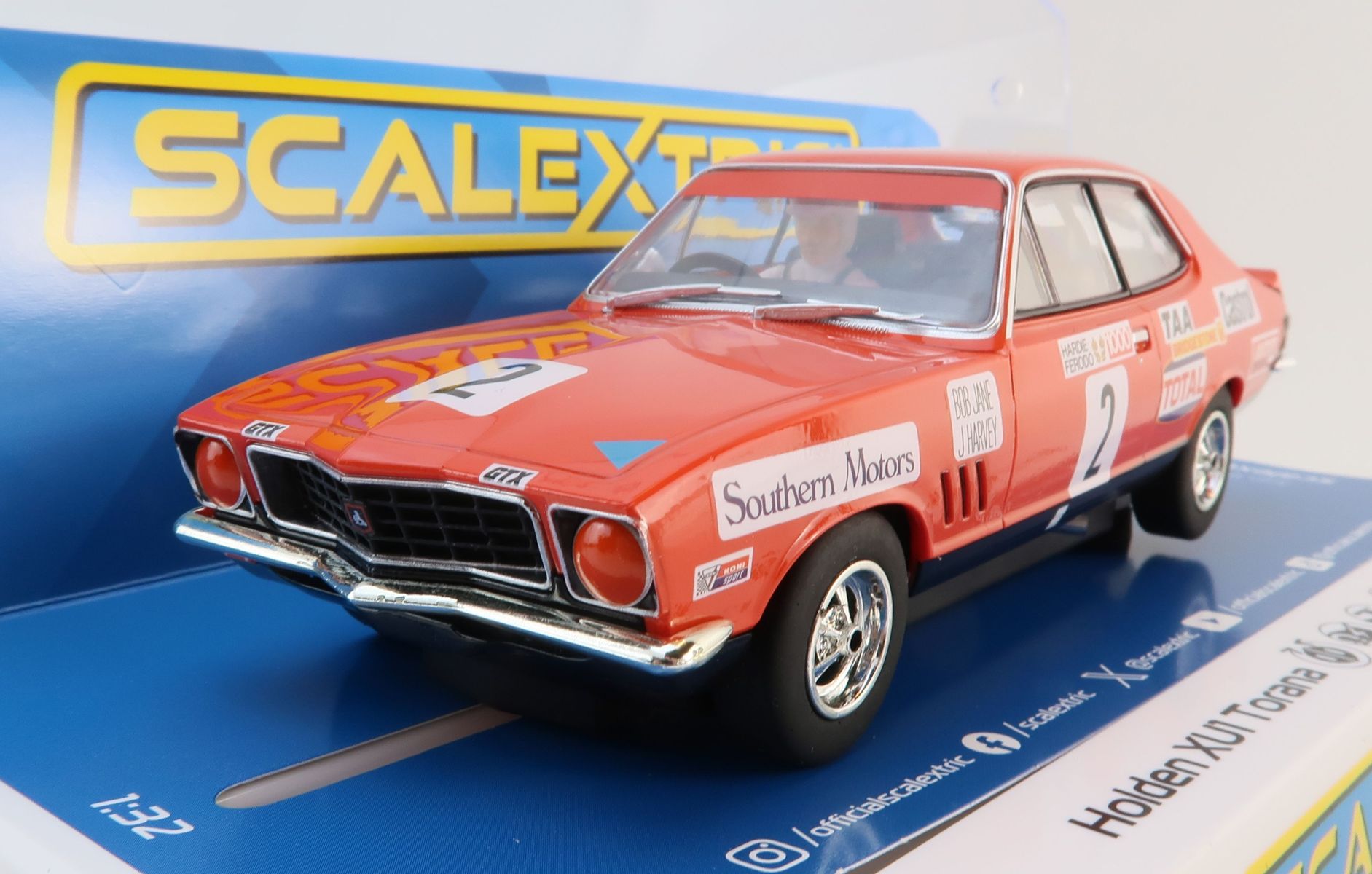 Product Image - Scalextric C4499 Holden XU1 Torana Bob Jane John Harvey 1973 Bathurst No 2 Slot Car Limited AU Edition 1:32 Scale